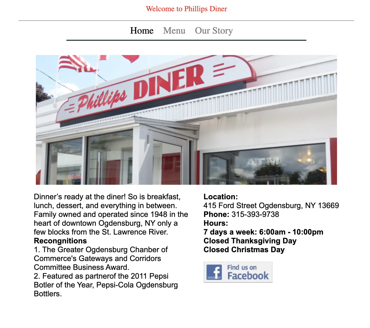 Restaurant Website Project